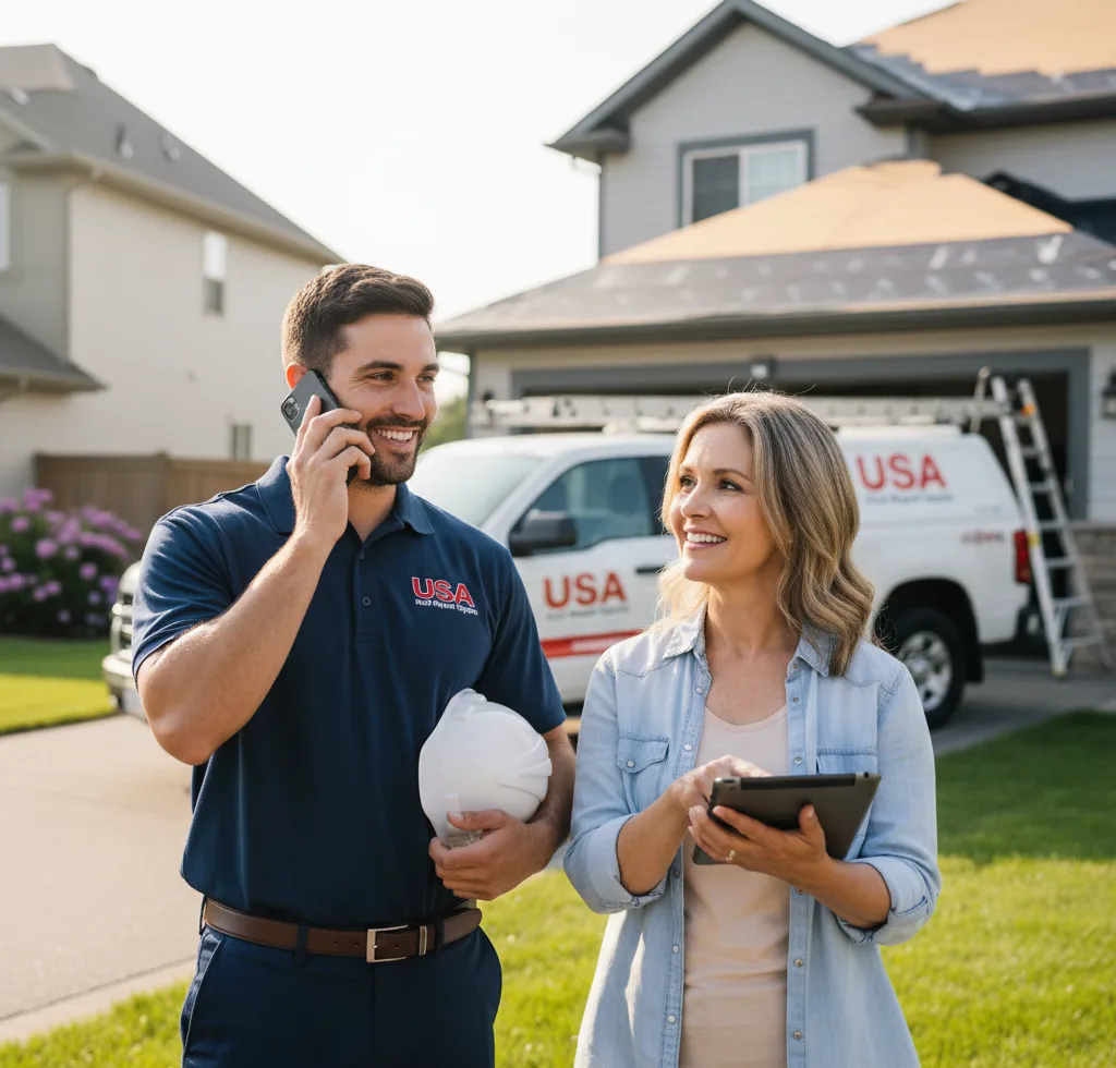 USA Roof Repair Experts customer support in Greenvale